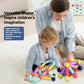 166pcs DIY Construction Games Kids Educational Building Blocks Toys with Magnet Rods