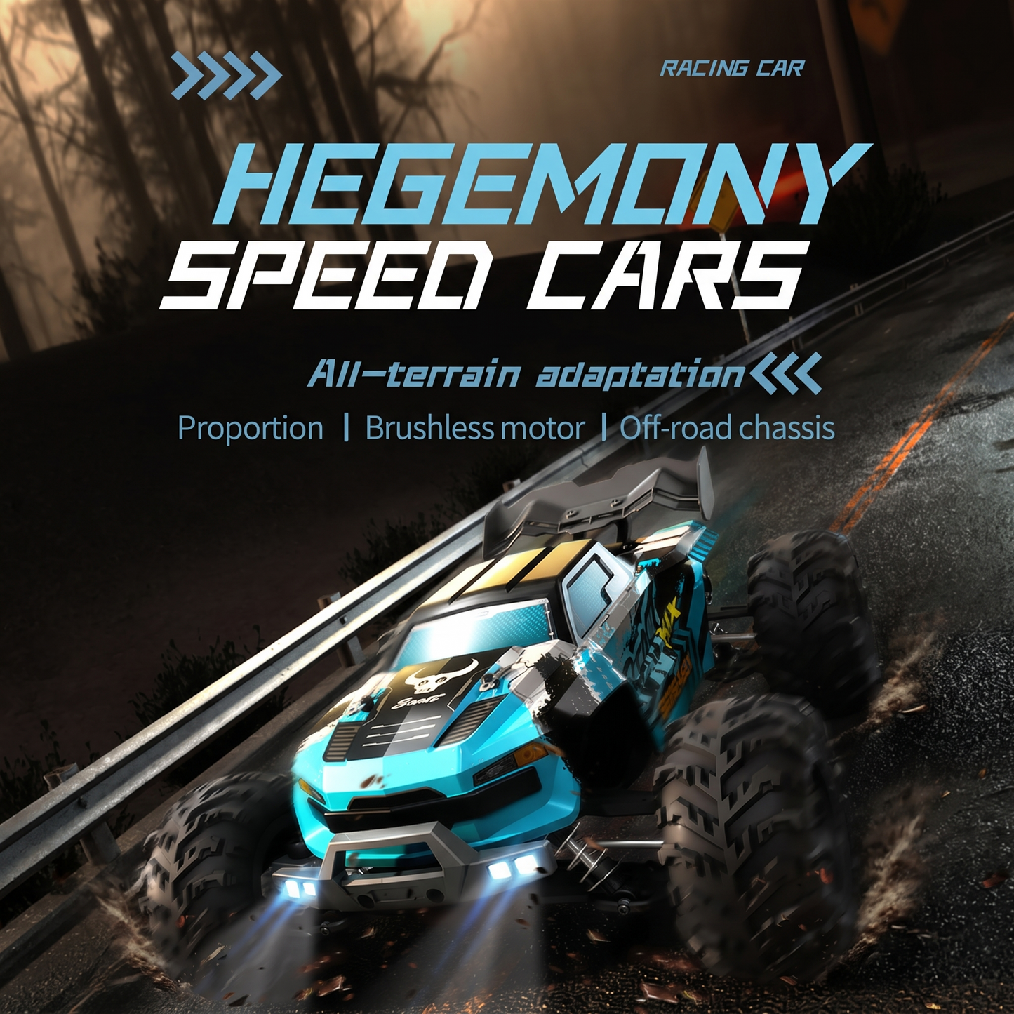 ZLL SG116 MAX RC Car — 1:16 Scale 4WD Brushless Monster Truck, 80 KM/H, LED Lights, 2.4G RTR